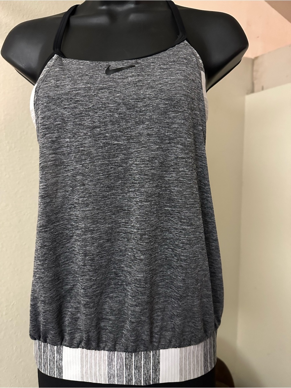 Nike Women's Heather Gray Athletic Camisole Tank